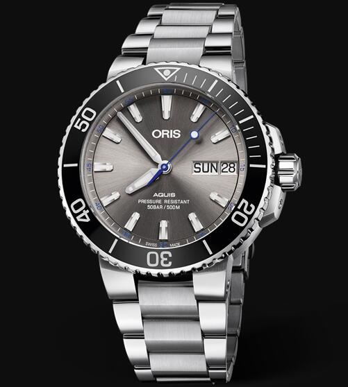 Review Oris Aquis 45.5mm Hammerhead Limited Edition 01 752 7733 4183-Set MB Replica Watch - Click Image to Close